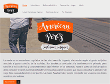 Tablet Screenshot of americanperez.es